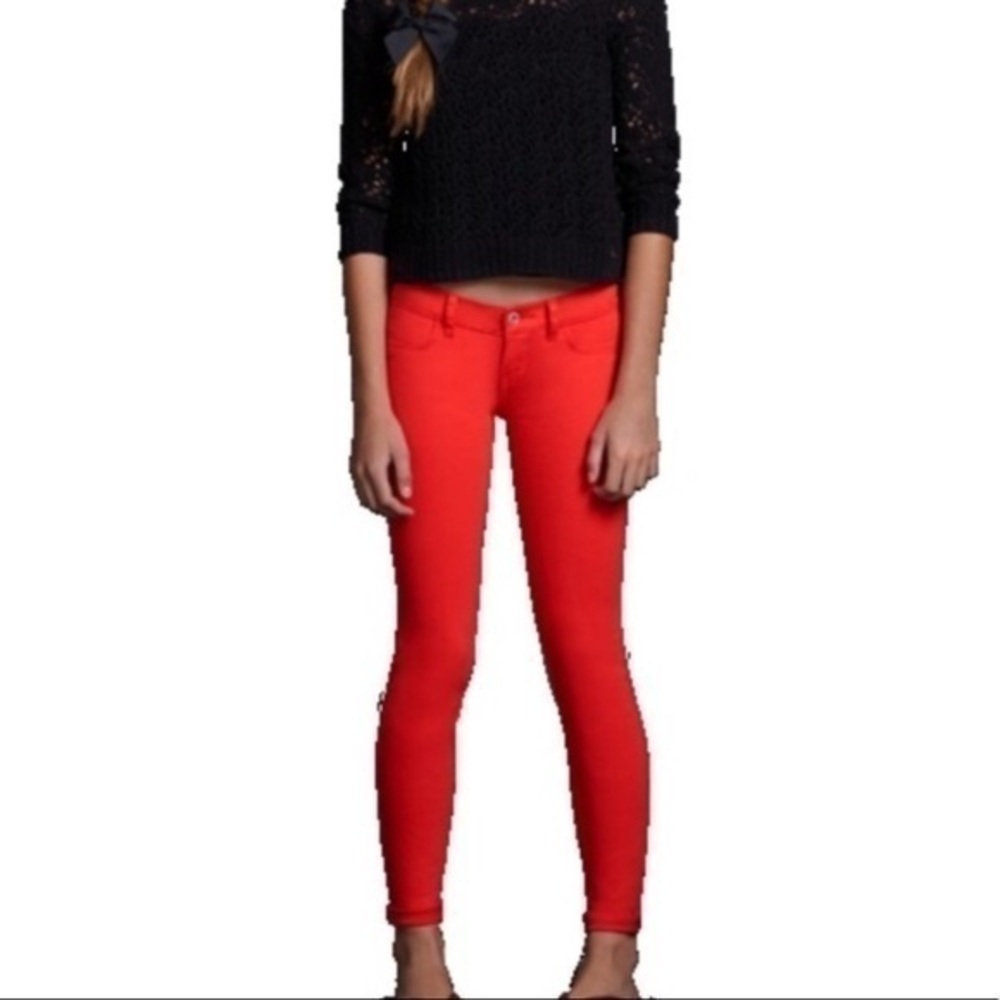 🔥7FAM  red kids jeans nice like new rare!!🔥